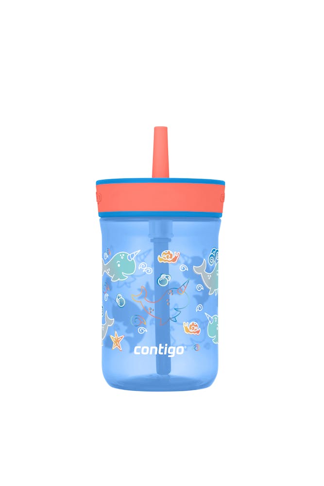 Kids’ Leighton Straw Tumbler with Spill-Proof Leak-Proof Lid, 14oz M5