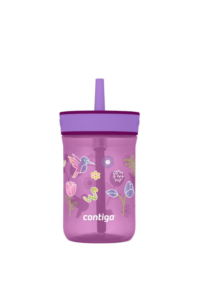 Kids’ Leighton Straw Tumbler with Spill-Proof Leak-Proof Lid, 14oz M5